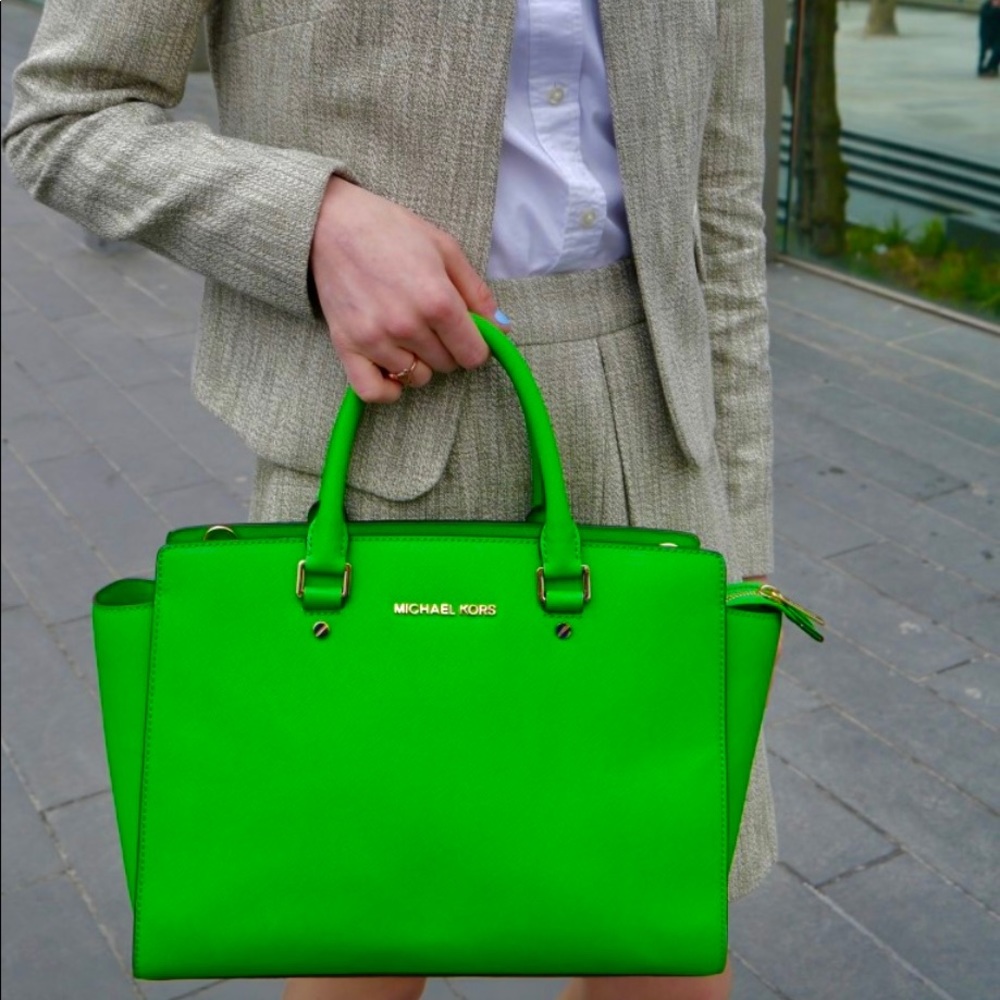 NWT MK Green purse